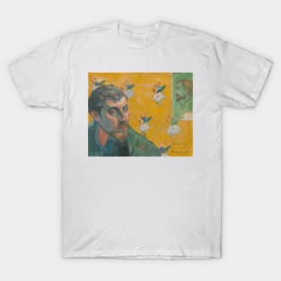 Self portrait with portrait of Bernard, 'Les Miserables' by Paul Gauguin T-Shirt